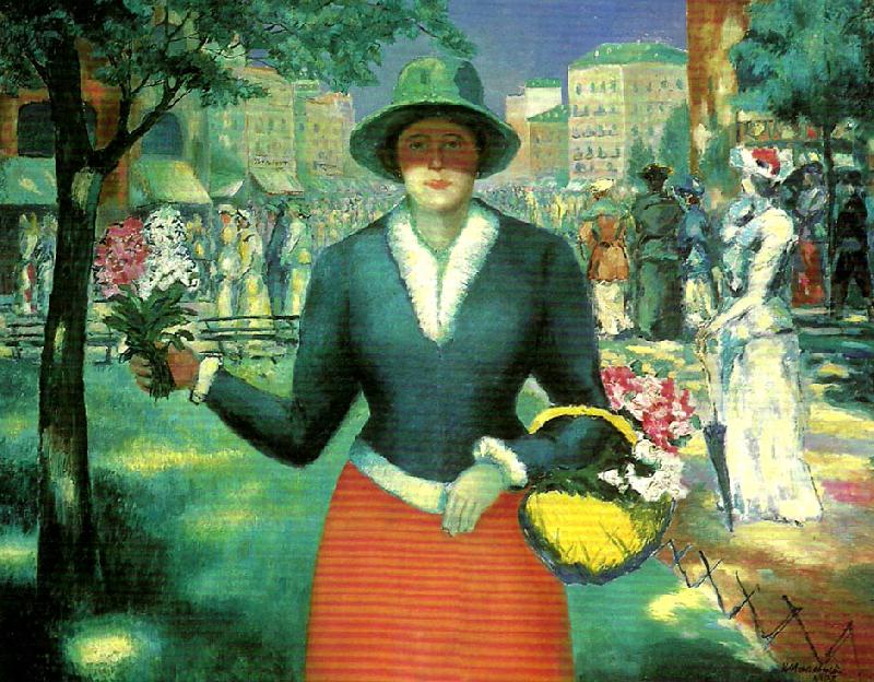 Kazimir Malevich flower girl china oil painting image